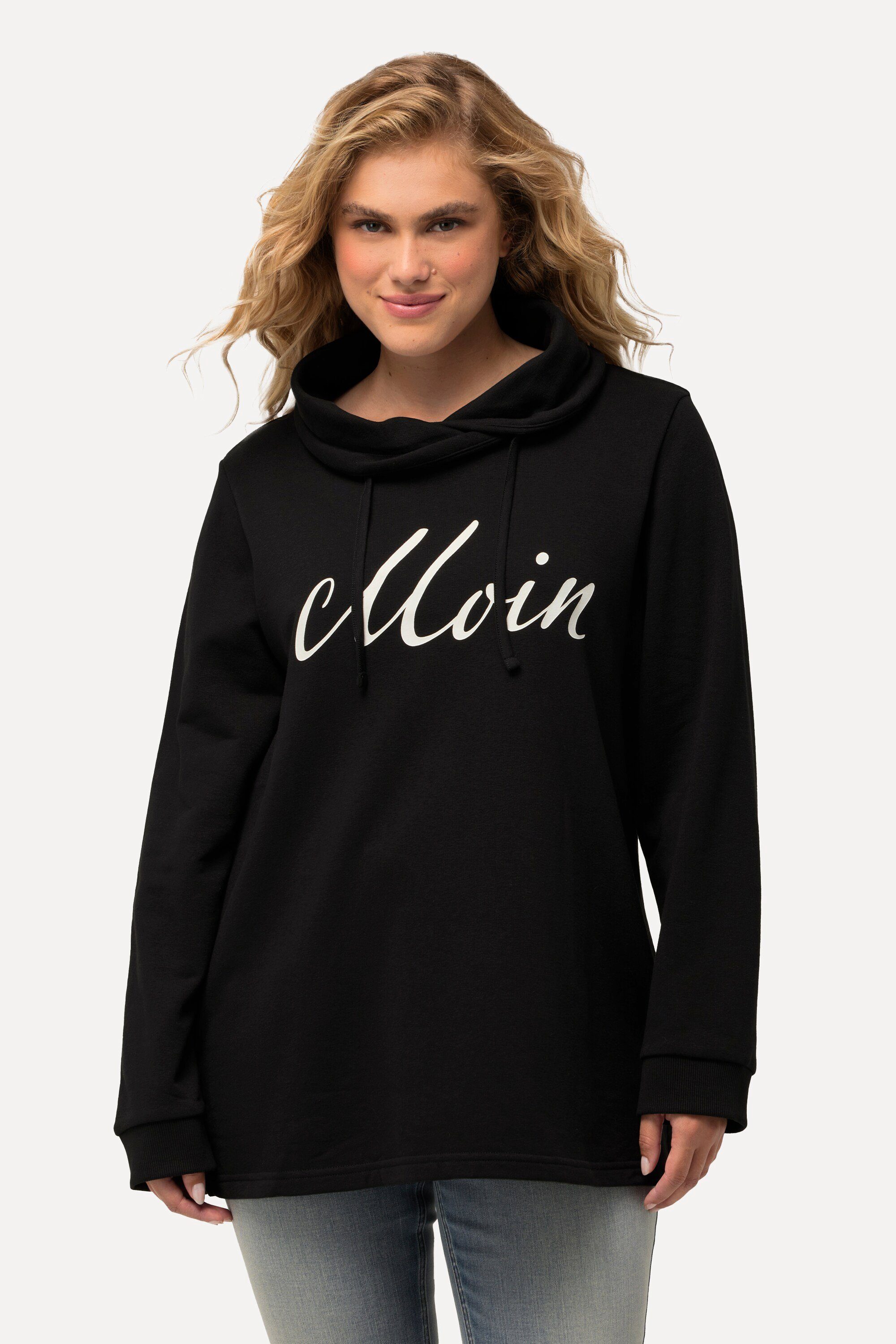 Ulla Popken Sweatshirt Sweatshirt Moin Stehkragen Langarm