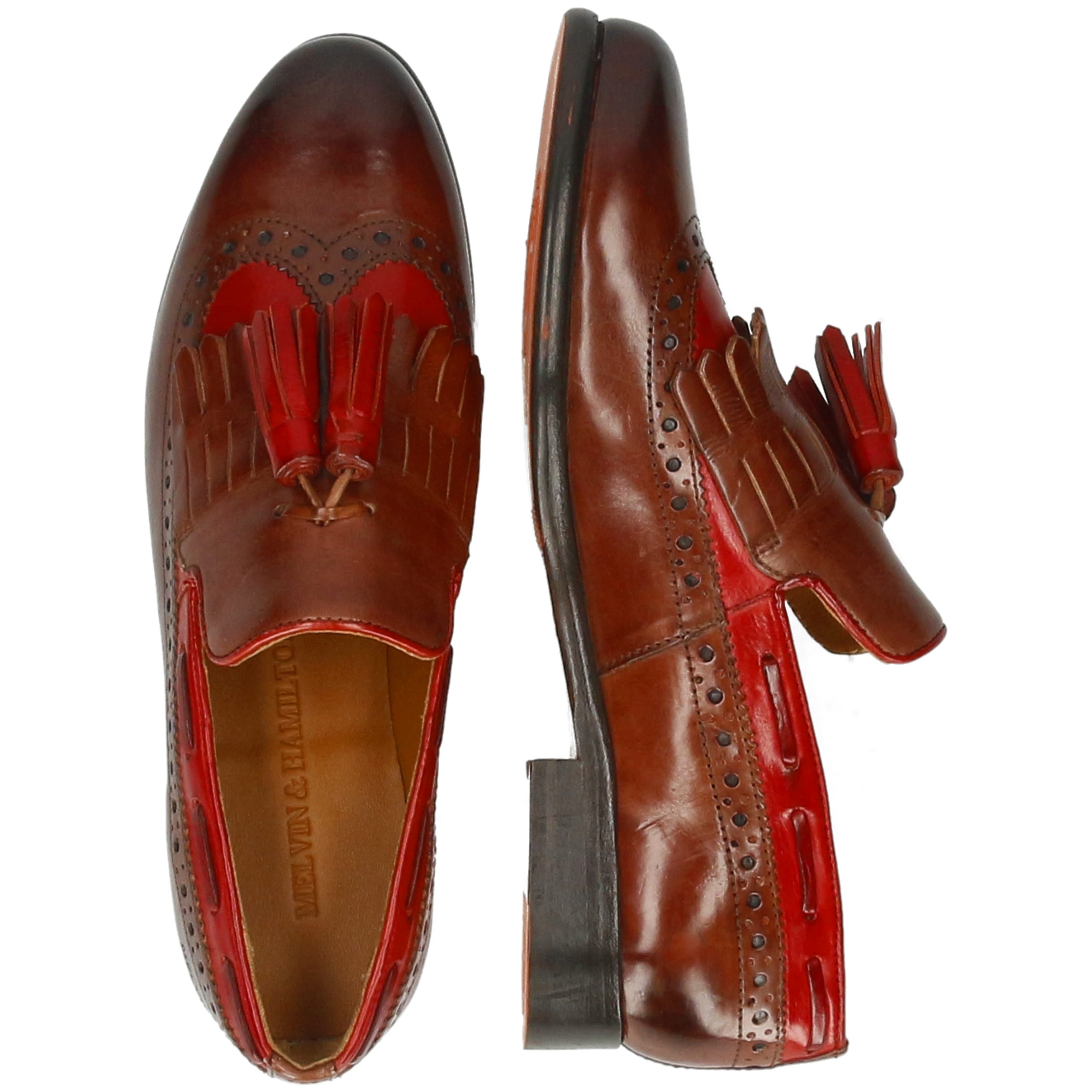 Crust & 3 Melvin Crust Texas Hamilton Loafer Selina Red