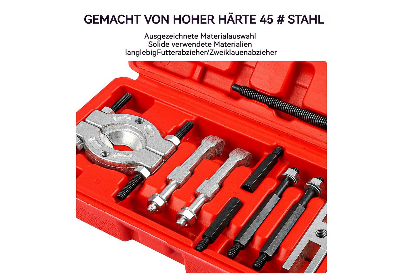 Thumbnail - Hikity Demontagewerkzeug Lagerabzieher-Set, Auto-Reparaturwerkzeug, kompakt & tragbar, (9-tlg), 9-tlg