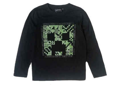 Minecraft Langarmshirt Minecraft Creeper Jungen Kinder Shirt Langarmshsirt