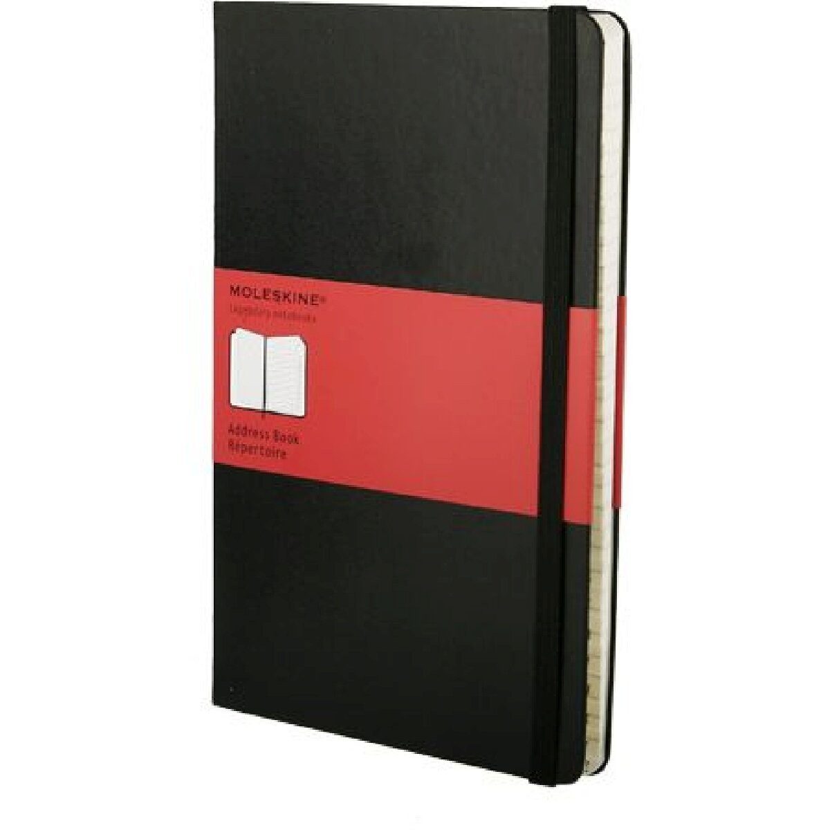MOLESKINE Tagebuch Adressbuch Large A5 liniert mit Register Hardcover schwarz