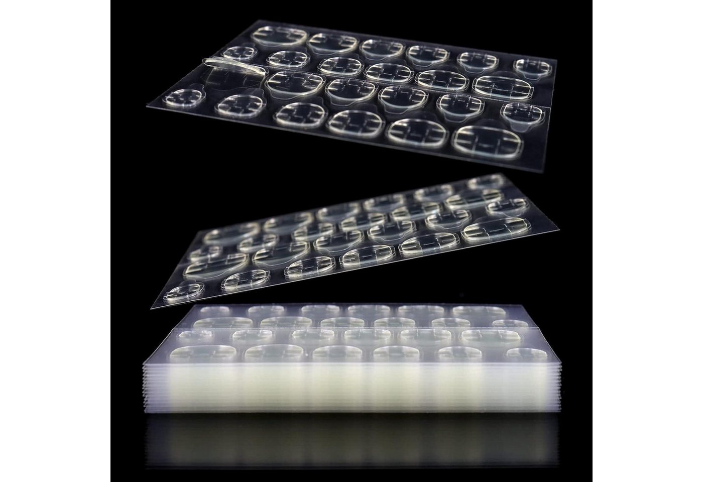 LuxusKollektion Nageldesign Zubehör Klebelaschen Nagelaufkleber Nagelkleber Maniküre 288 Stück 12 Blatt