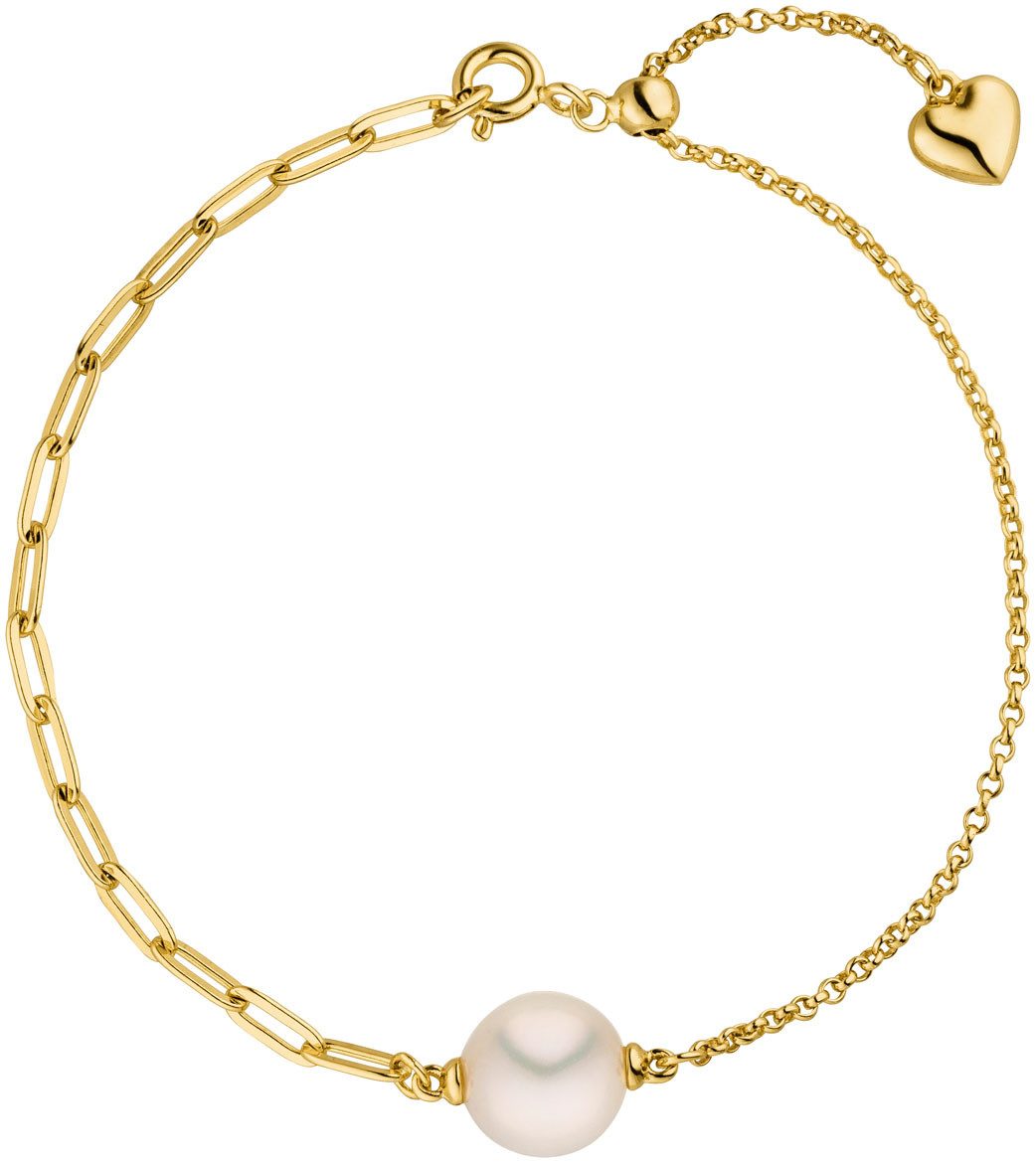 Adriana Perlenarmband Ювелирные изделия Geschenk Silber 925 Armkette Ravello Herz, Made in Germany - mit Süßwasserzuchtperle