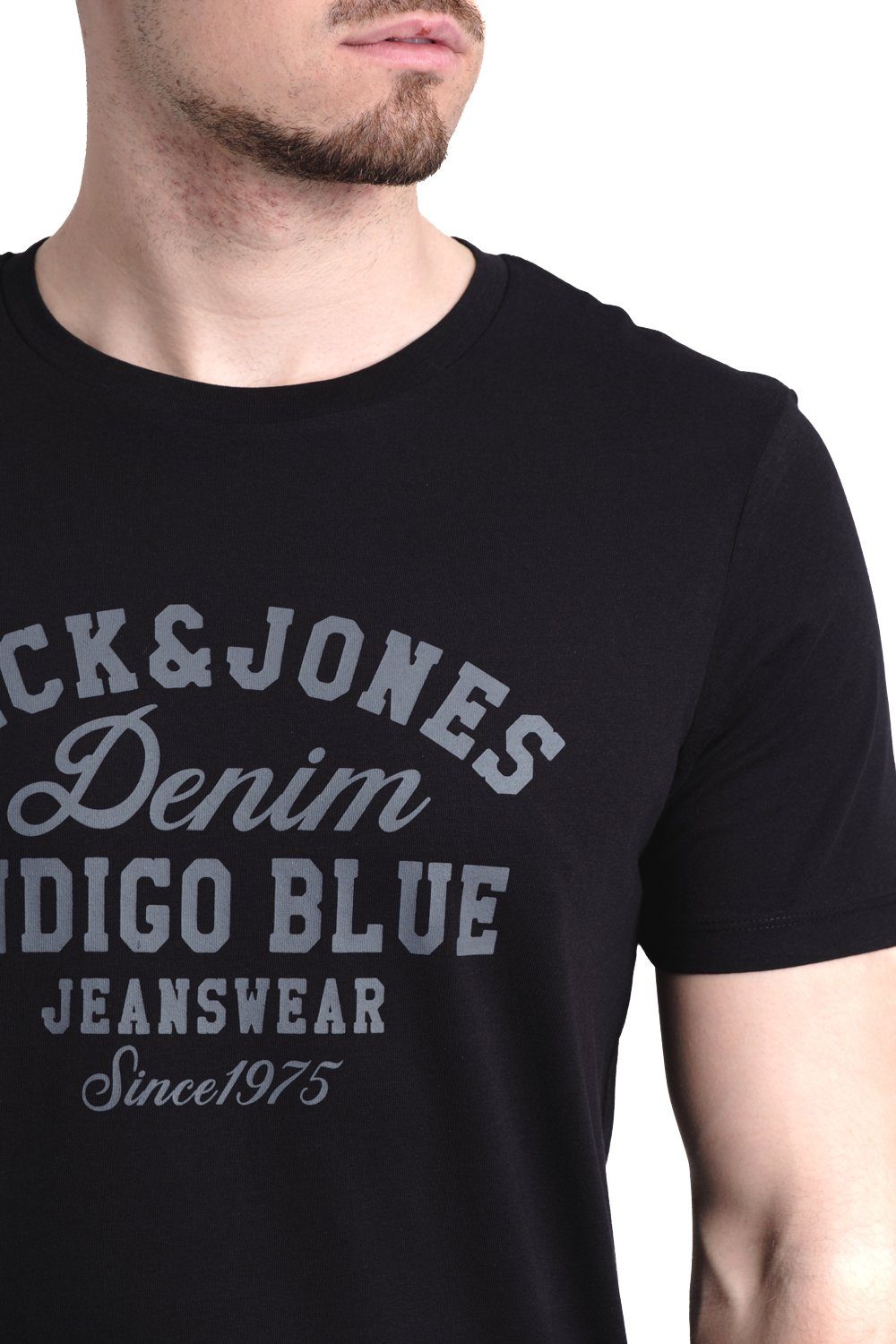 OPT & Print-Shirt mit T-Shirt Baumwolle Jack aus 3 Aufdruck Jones