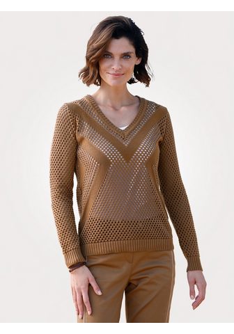 MONA Пуловер с Ajourstrick