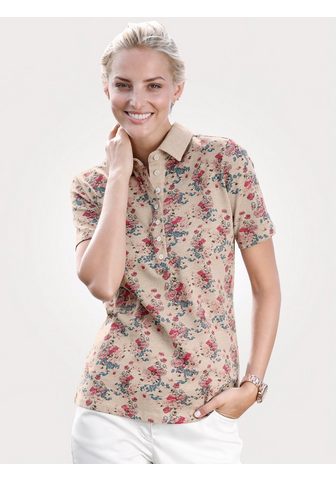 MONA Кофта-поло с Floral-Druck