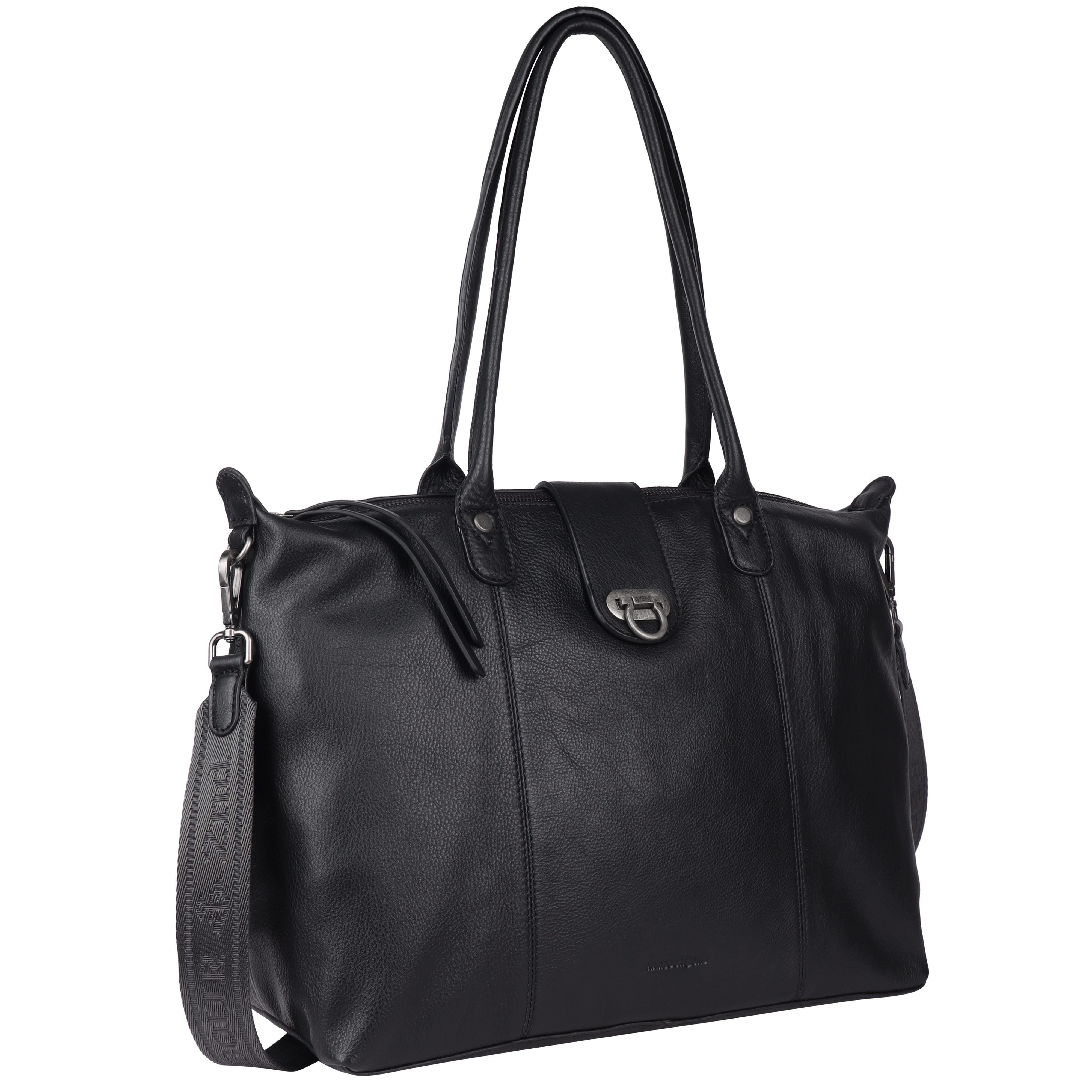 HARBOUR 2nd Shopper Malin, Damen Umhängetasche, Handtasche, Tragetasche mit Steckverschluss