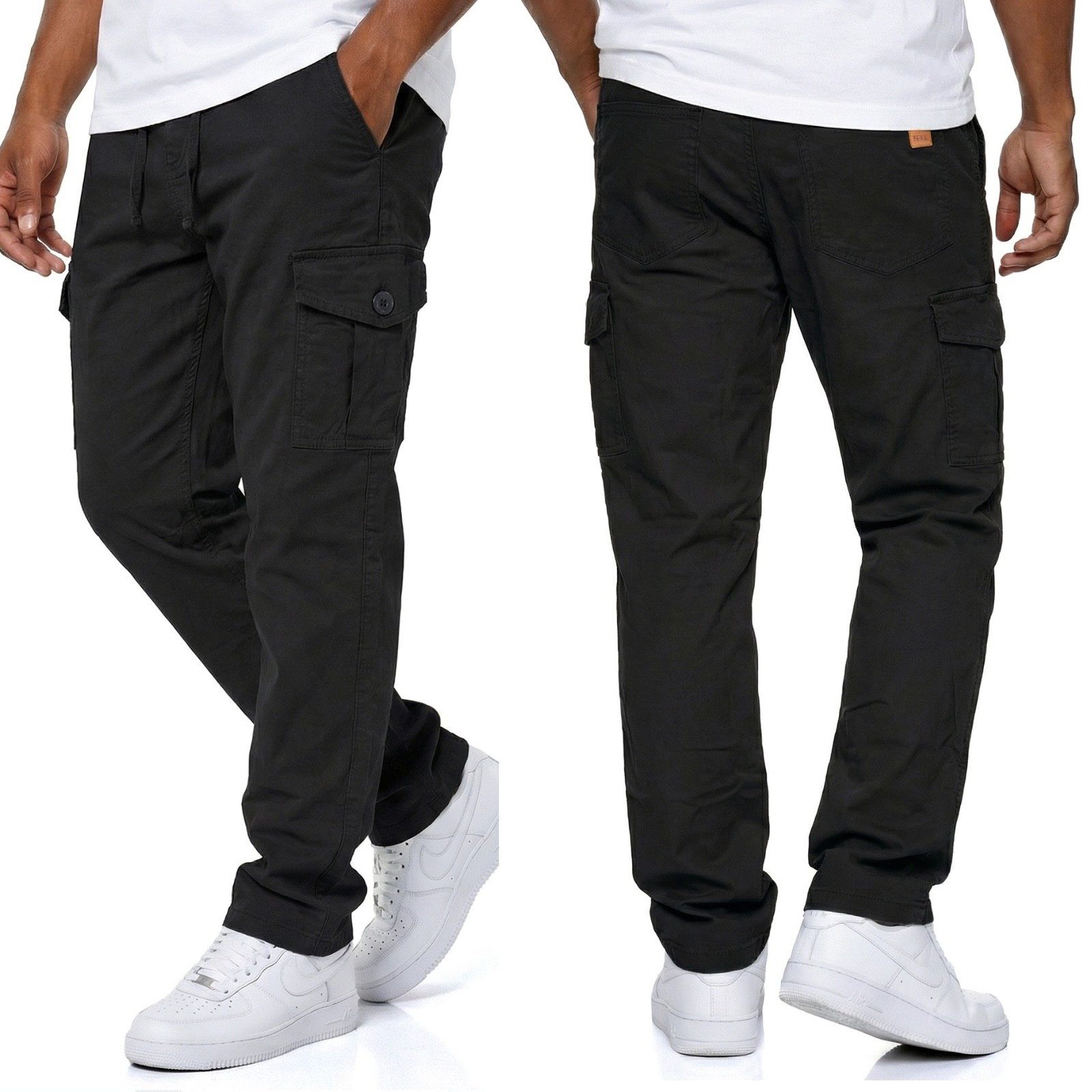 iKENNAS Cargohose Herren Cargo Hose 6 Taschen Freizeithose Arbeitshose günstig online kaufen