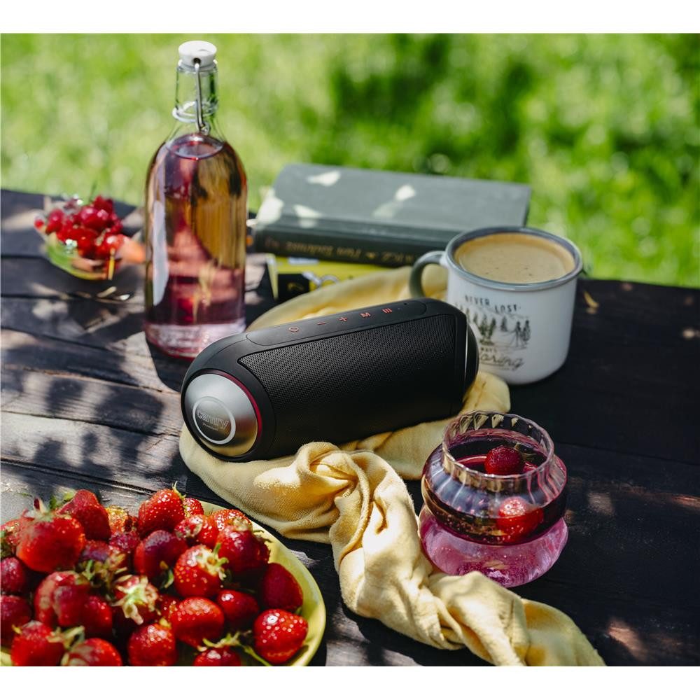 Camry CR 1901 Bluetooth-Lautsprecher (Kabellos, mit Beleuchtung, AUX, wireless, schwarz)