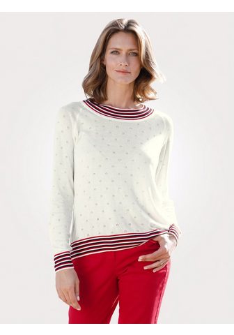 MONA Пуловер с сдержанный Ajour-Strick