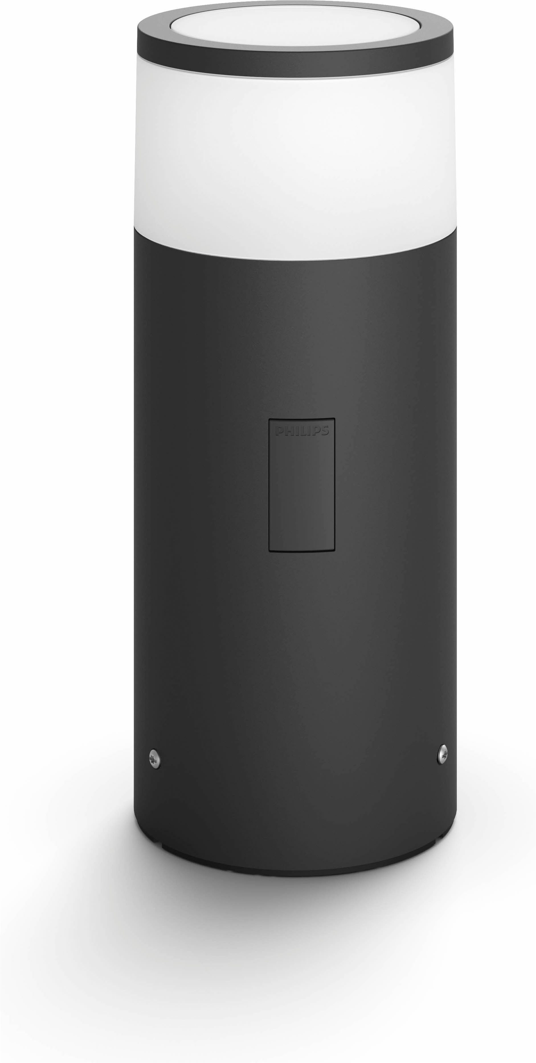 Philips Hue LED Sockelleuchte Outdoor White & Color Ambiance Calla Erweiterung klein Niedervolt, Abschaltautomatik, Bluetooth, CCT - über Fernbedienung, Dimmfunktion, Einschlafhilfe, Farbsteuerung, Farbwechsel, Memory, nach Trennung vom Netz, Nachtlichtfunktion, RGB, Smart Home, Timerfunktion, Weckerfunktion, dimmbar über Fernbedienung, erweiterbar, mehrere Helligkeitsstufen, LED fest integriert, Farbwechsler, RGB, warmweiß - kaltweiß, App- & Sprachsteuerung, Smart Home, Farbe & Weiß, Niedervolt-System