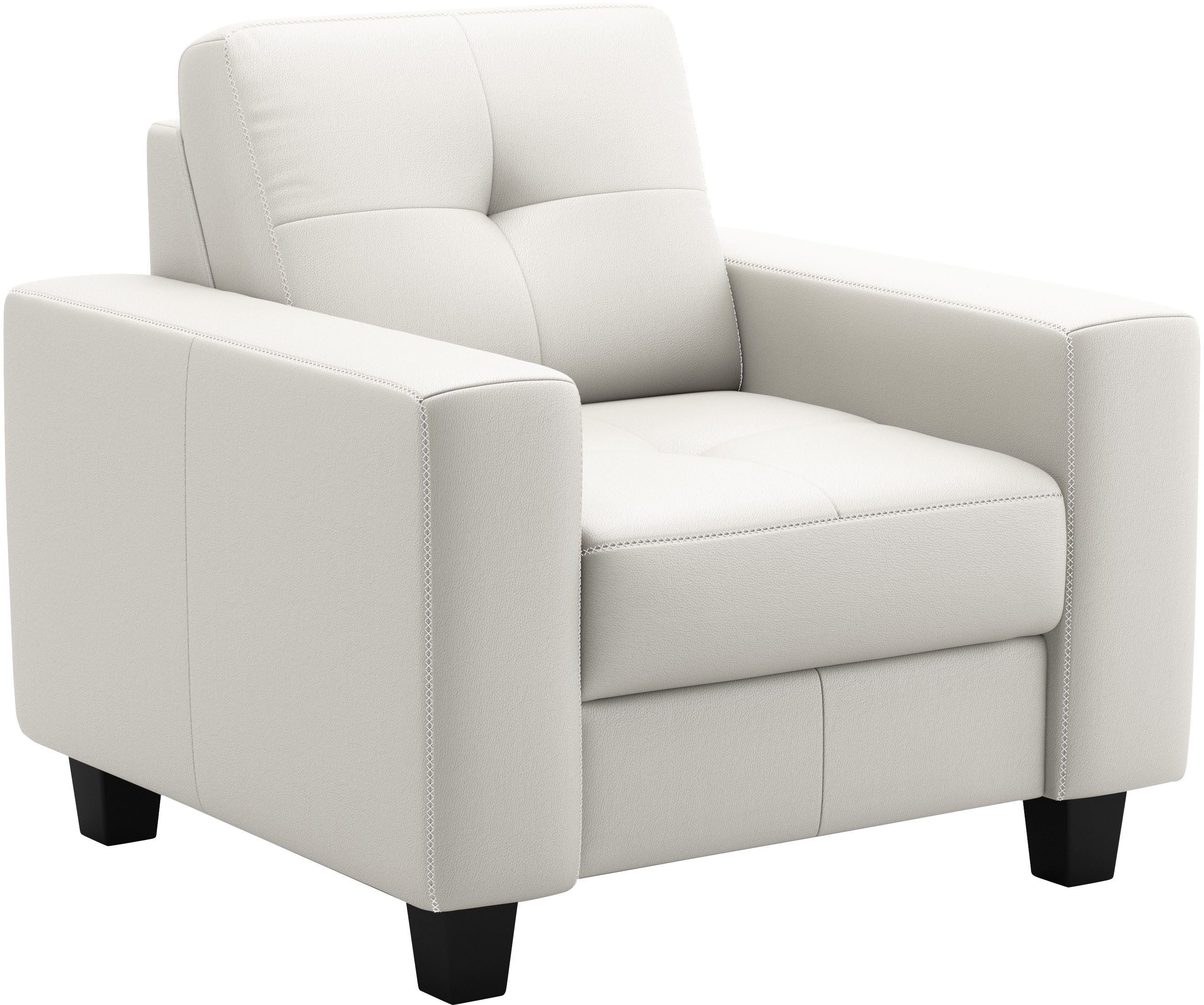 OTTO home Sessel Varese, Kreuznaht in beige