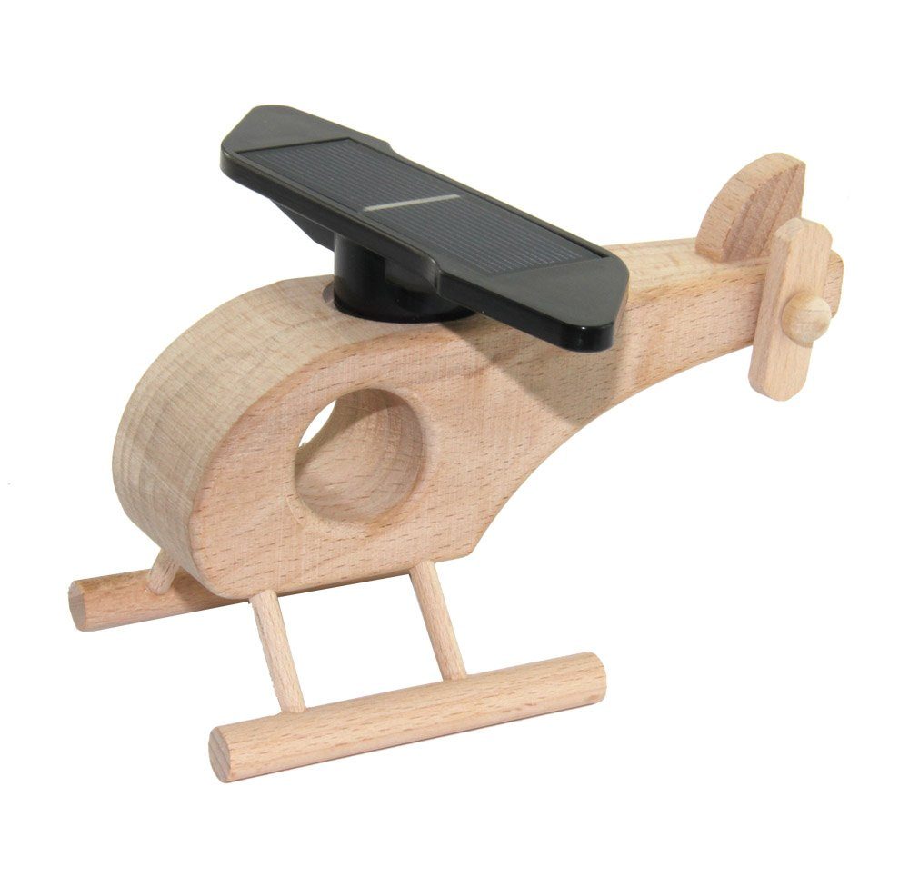 SOL-EXPERT group Experimentierkasten Holzhubschrauber mit Solarrotor