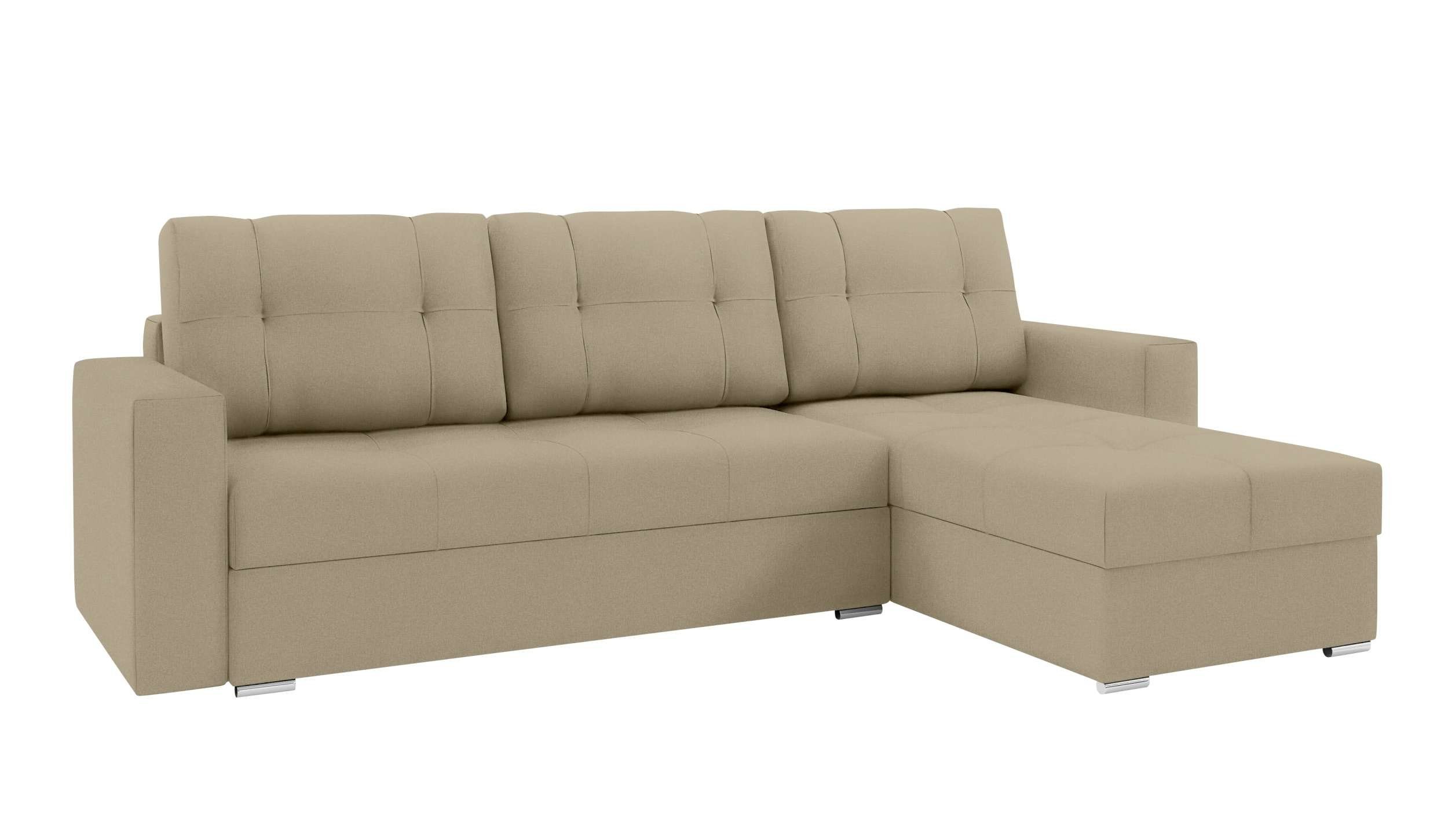 L-Form, mit mit Stylefy Modern Sitzkomfort, Eckcouch, Ecksofa Sofa, Bettkasten, Design Adelina, Bettfunktion,