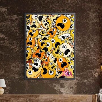 DOTCOMCANVAS® Leinwandbild Sordins Yellow, Leinwandbild Sordins yellow comic Figur gelb hochkant