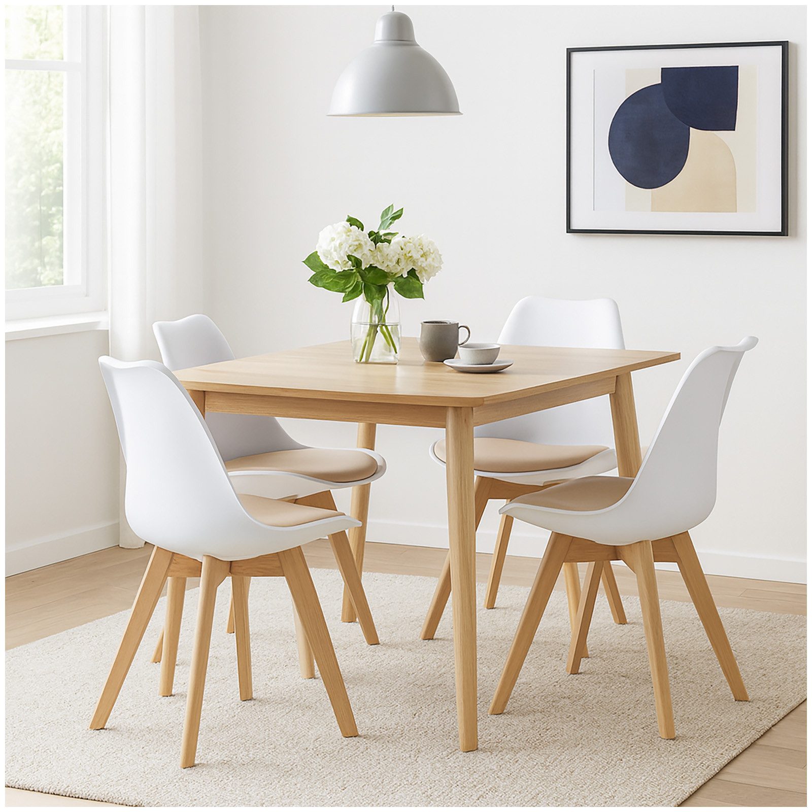 HTI-Living Esszimmerstuhl 4er Set Design-Stühle mit Sitzpolster (Set, 4 St) günstig online kaufen