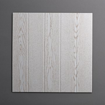 Decosa Deckenpaneel Decosa Deckenplatte Athen, esche weiß, 50 x 50 cm, BxL: 50x50 cm, 2 qm, (2-tlg)