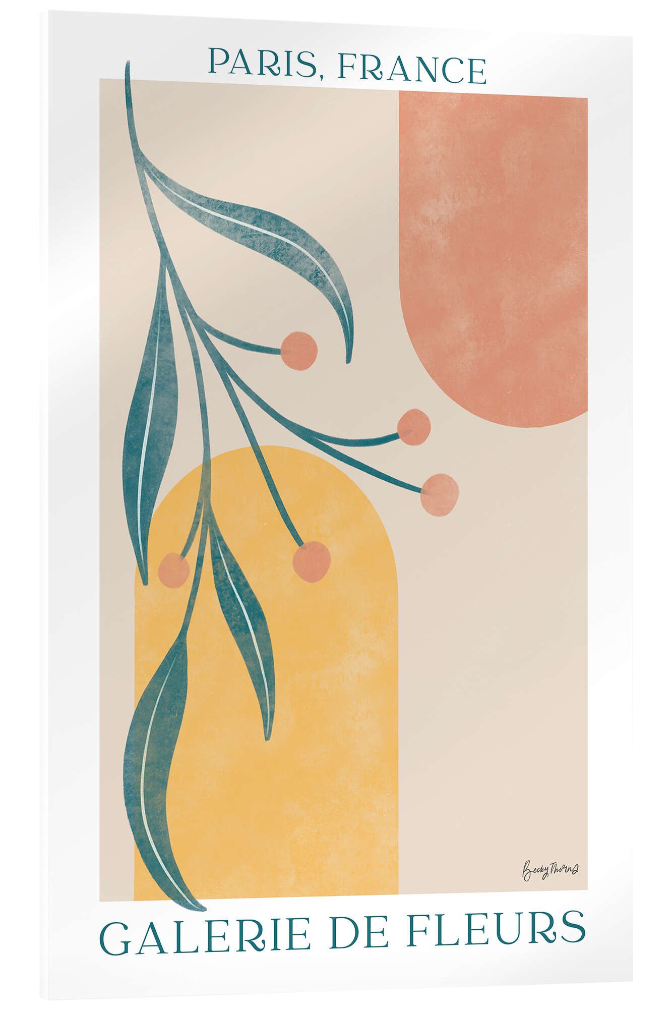 Posterlounge Wandbild Galerie de Fleurs - Paris, France, Becky Thorns, erhältlich als Poster, Leinwandbild, Wandsticker oder Acrylglasbild