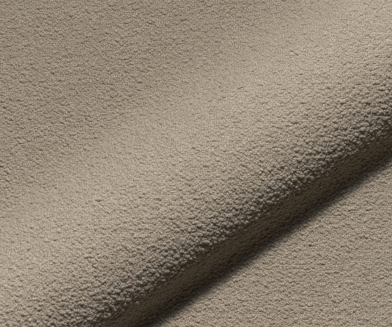 DELIFE Big-Sofa Lunna, Fein Bouclé Taupe 360x175 cm 2 Kissen