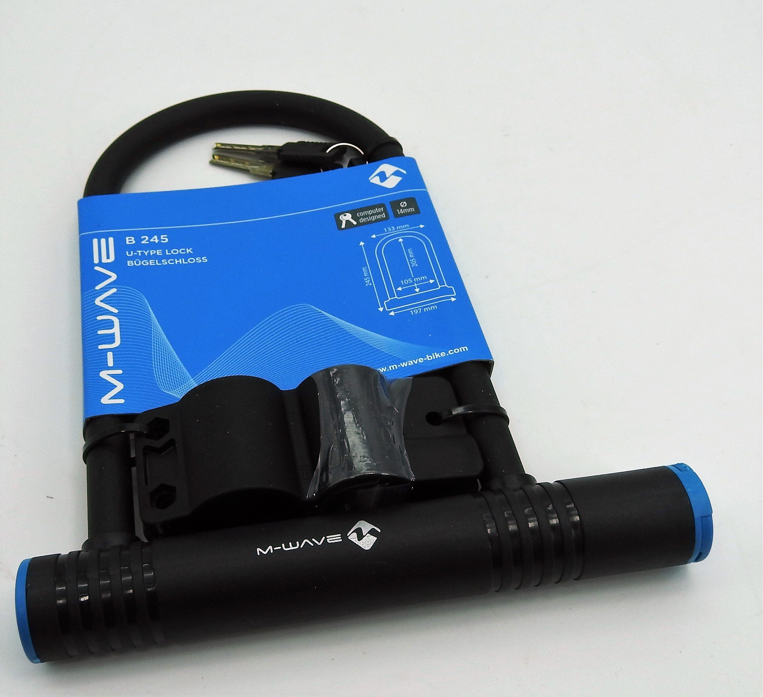 M-Wave Bügelschloss, B 245 Bügelschloss