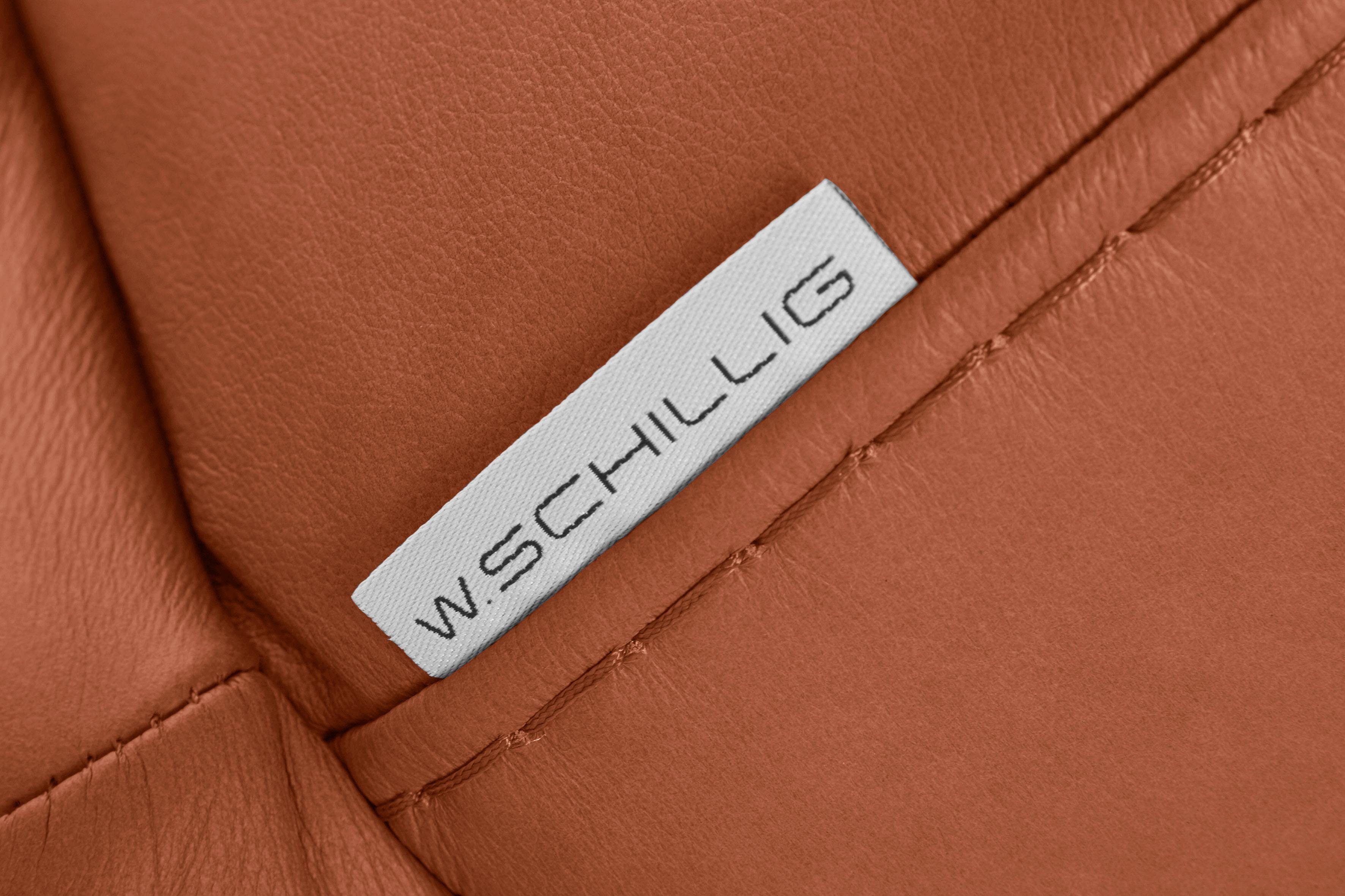 in pulverbeschichtet, W.SCHILLIG montanaa, 192 2-Sitzer mit Bronze Breite Metallkufen cm