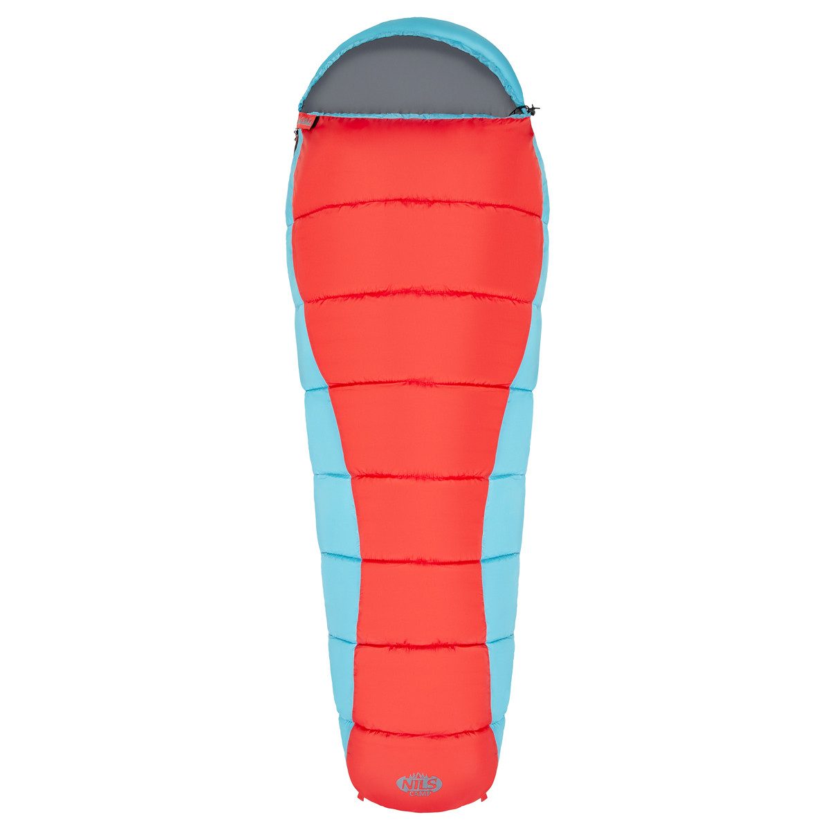 NILS CAMP Mumienschlafsack Schlafsack Camping Rot/Blau günstig online kaufen