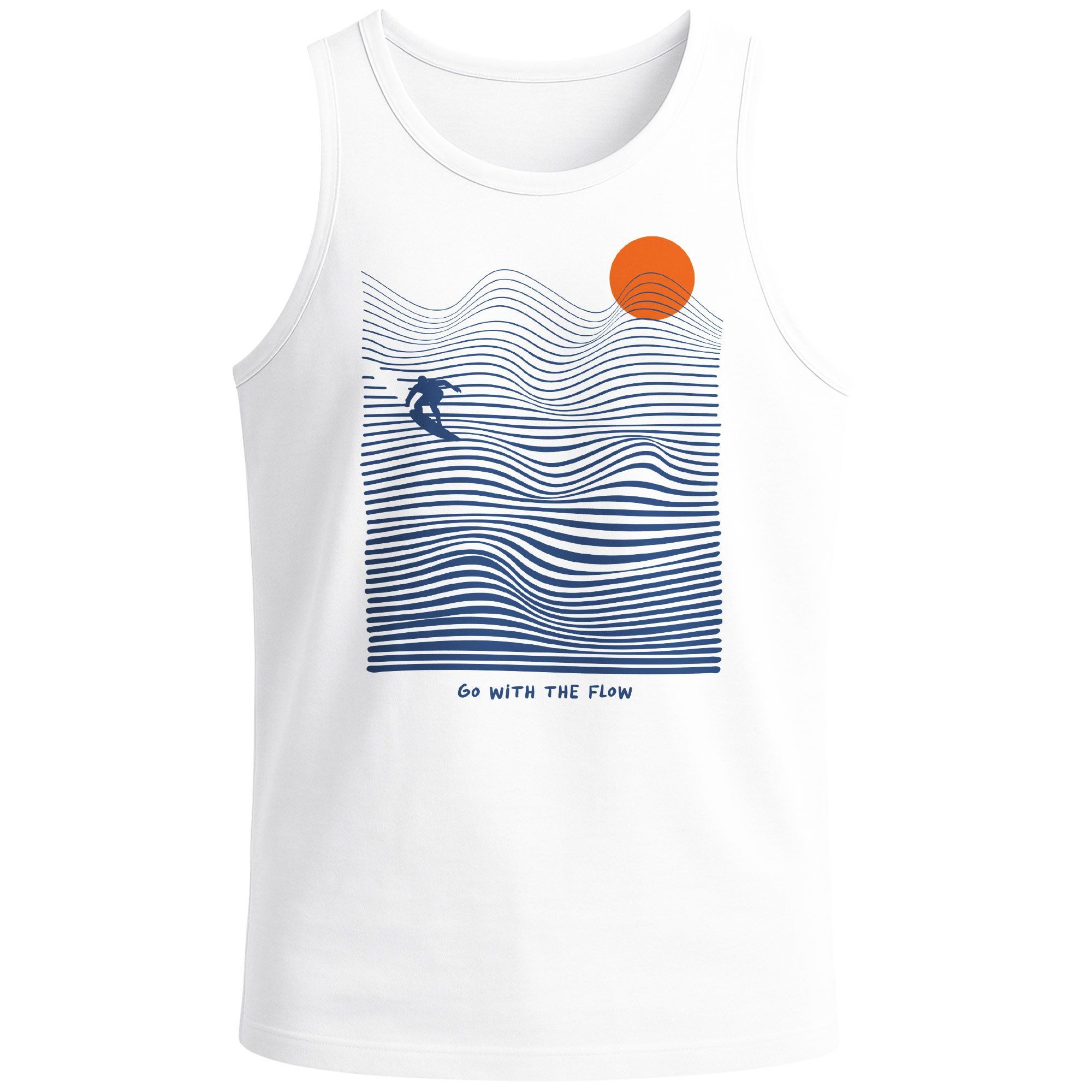 Neverless Tanktop Herren Tank-Top Surf-Design Sommer Grafikshirt im minimalistischen mit Print