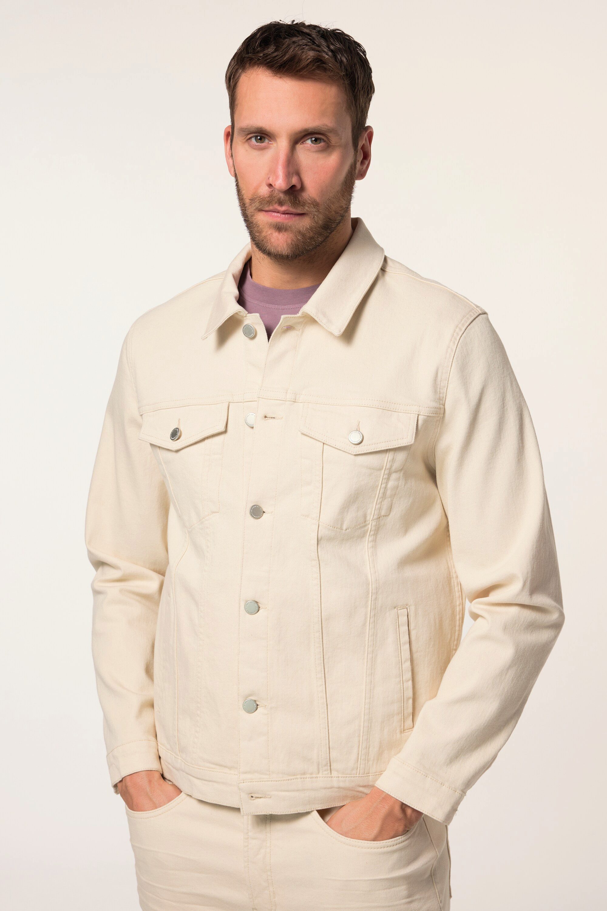JP1880 Funktionsjacke Trucker-Jeansjacke GOTS-zertifizierte Biobaumwolle