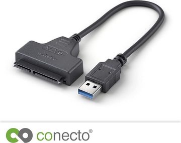 conecto conecto, USB 3.0 auf SATA Adapter, Konverter für 2.5 Zoll Festplatten/ USB-Kabel