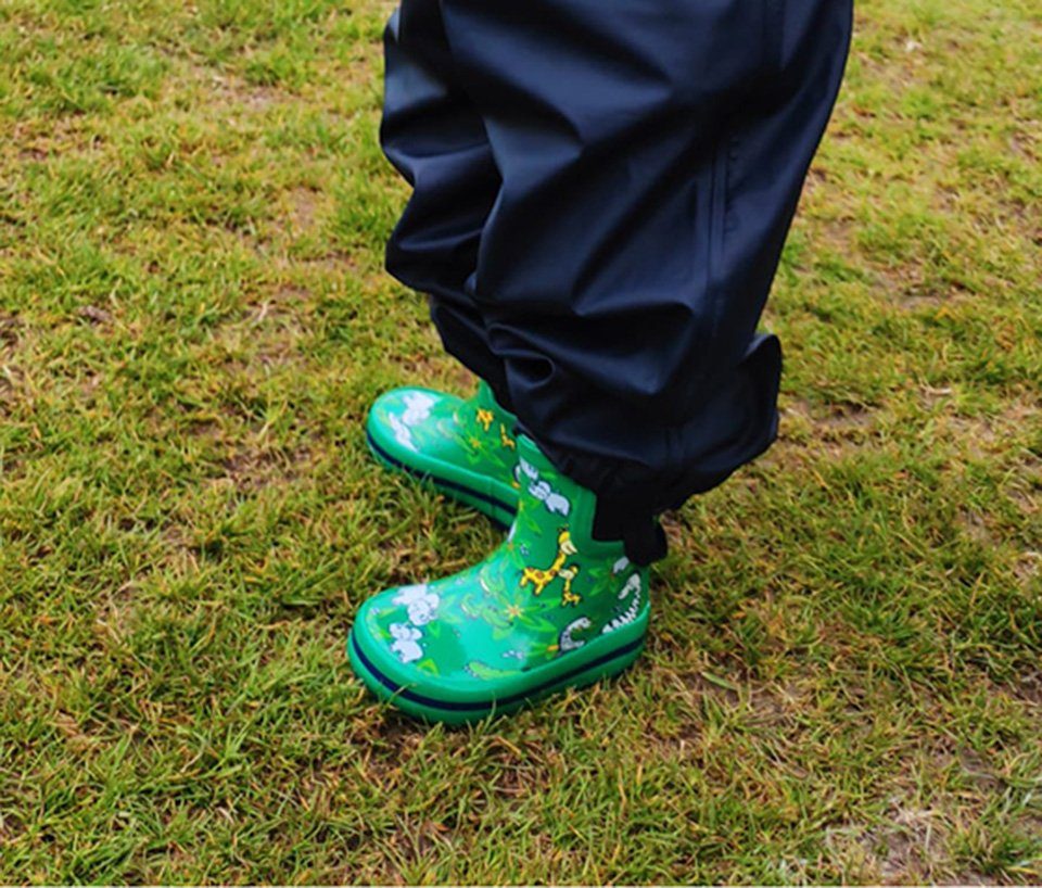Beck Kleinkinder Gummistiefel Zoo Gummistiefel (wasserdichte Kurzstiefel für die Kleinen) herausnehmbare Innensohle, weicher flexibler Naturkautschuk