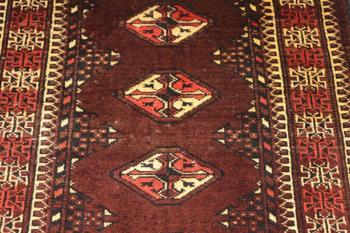 Orientteppich Turkaman 65x118 6 rechteckig, Höhe: Trading, Perserteppich / mm Läufer, Handgeknüpfter Orientteppich Nain