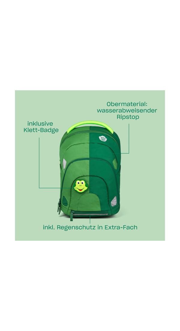 Affenzahn Kinderrucksack Abenteuerrucksack Daydreamer (Abenteuerrucksack Daydreamer), mit integriertem Regen-Cape