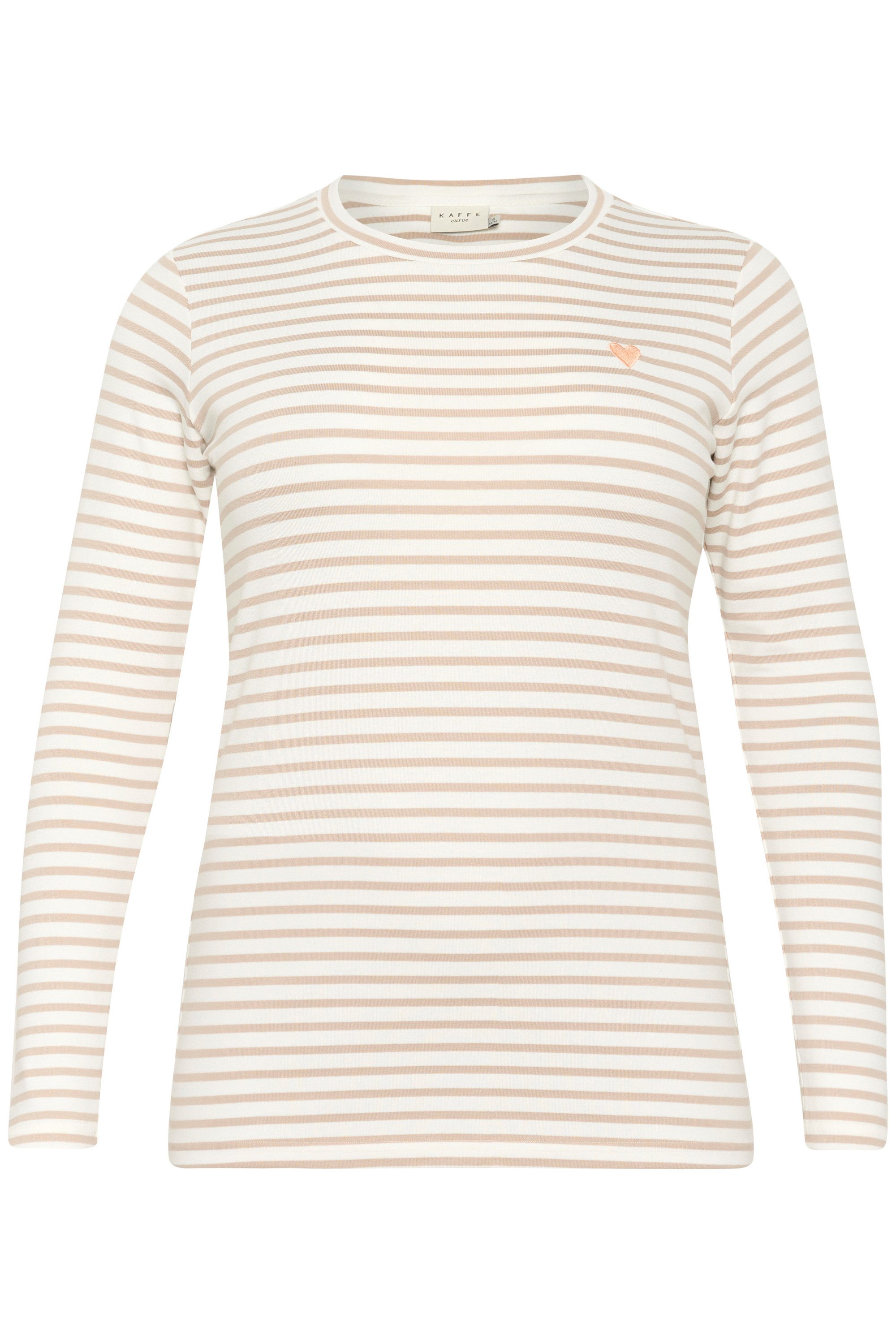 KAFFE Curve Langarmbluse Langarm-Shirt KClia Große günstig online kaufen