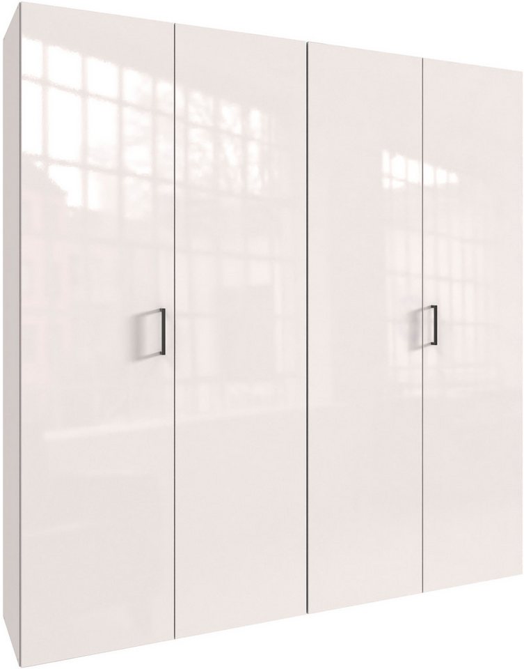 Wimex Kleiderschrank Mugano,in 3 Breiten, 2 Tiefen, viele Farben, Made in Germany (in Basic oder Premium Ausstattung) mit kurzen Griffen aus Metall