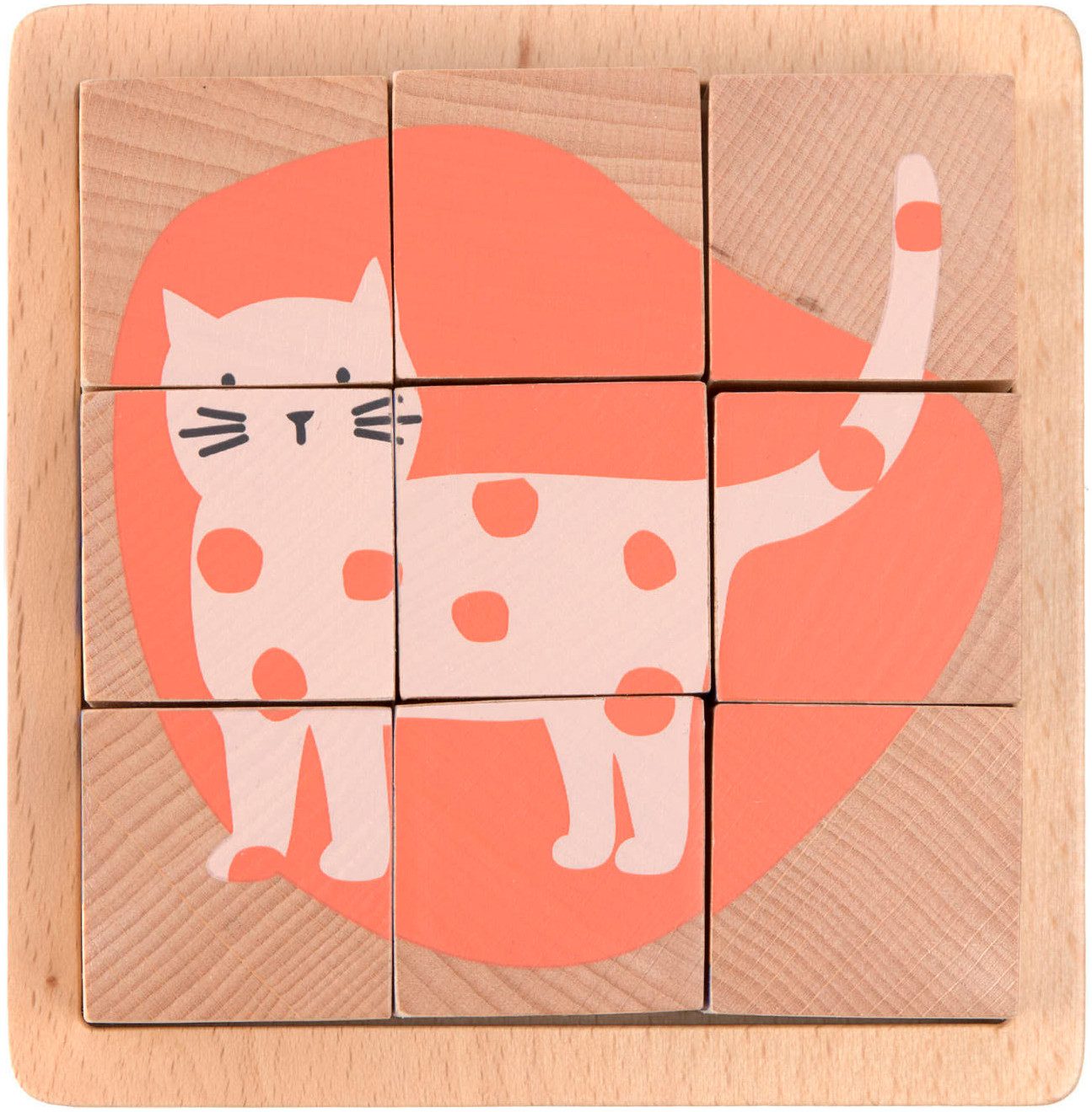 LÄSSIG Würfelpuzzle Cube Puzzle Wood Little Mateys, 9 Puzzleteile, FSC® - s günstig online kaufen