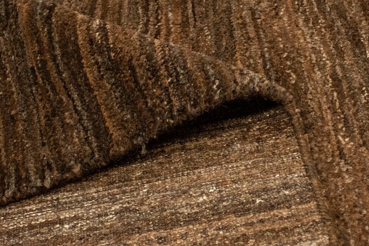 Wollteppich »Gabbeh Teppich handgeknüpft dunkelbraun«, morgenland, rechteckig, Höhe 18 mm, handgeknüpft-kaufen