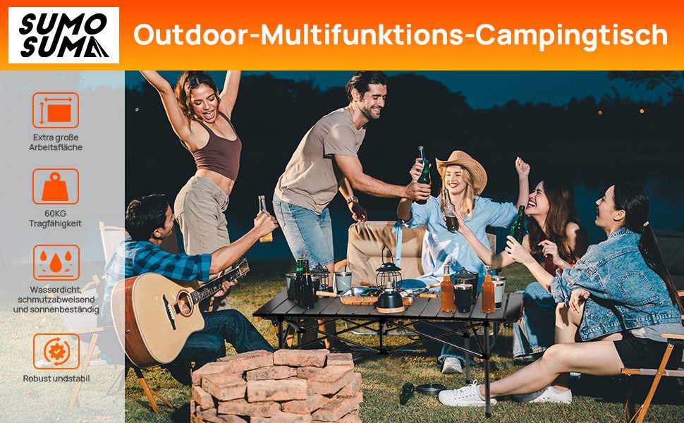 Sumosuma Campingtisch Klapptisch Camping Falttisch Tragbar günstig online kaufen