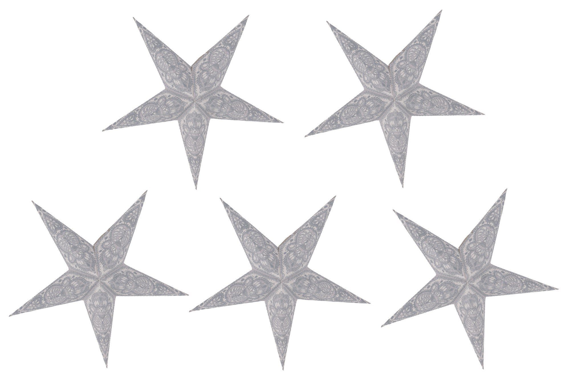 Guru-Shop Papiersterne 5 Stk. Papier Ministern für Lichterkette, 20..