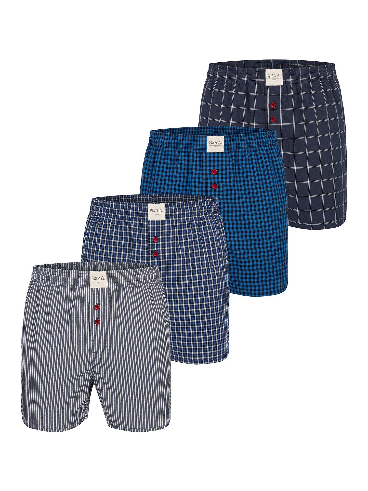 Phil & Co. Boxer combo (4-St) Boxershorts, Unterhose, Boxerbriefs