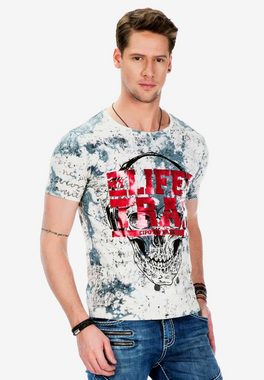 Cipo & Baxx T-Shirt mit trendigen Design-Prints