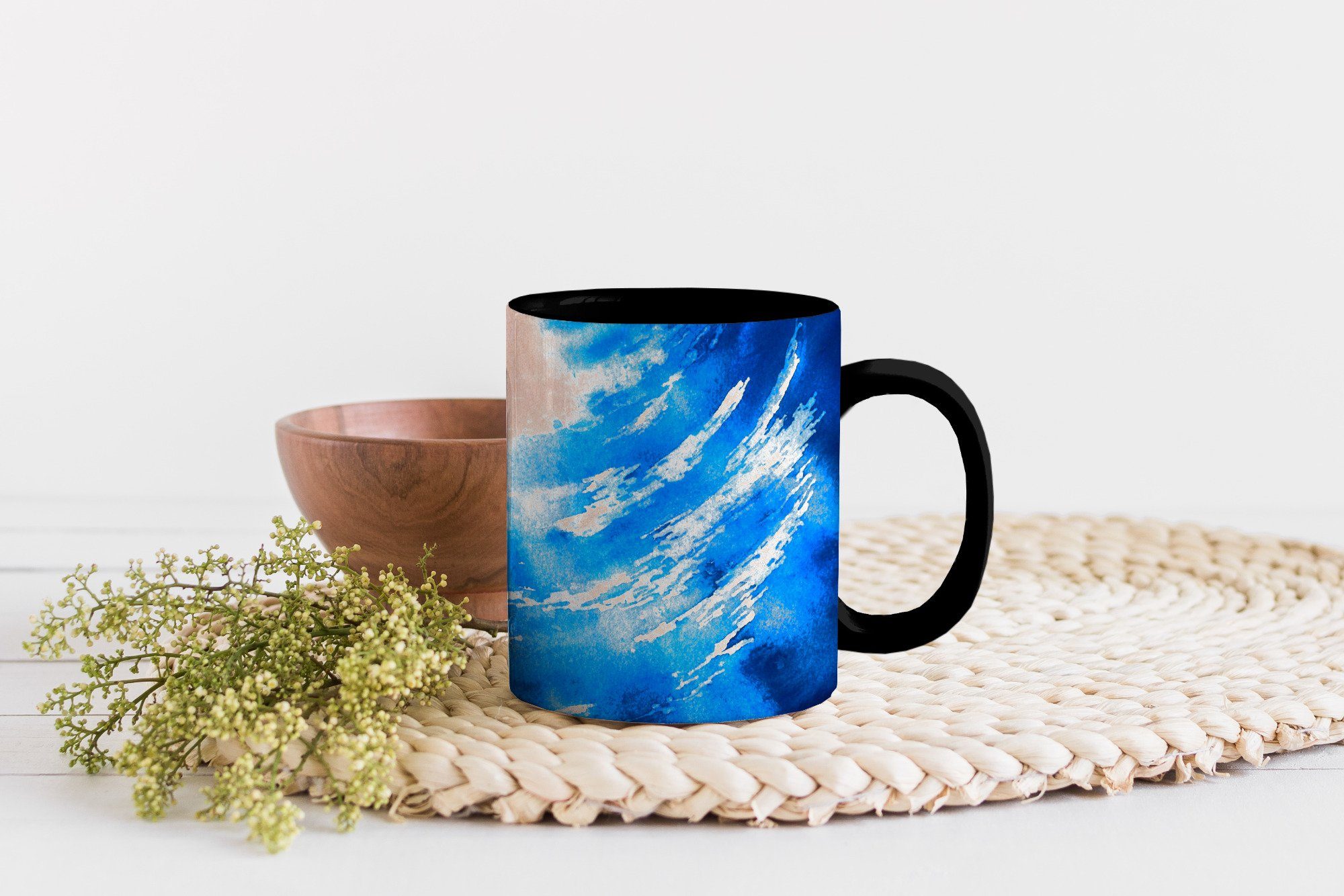 Geschenk Wasser Kaffeetassen, Farbwechsel, - Meer, Zaubertasse, Sonne - Teetasse, Tasse Keramik, MuchoWow