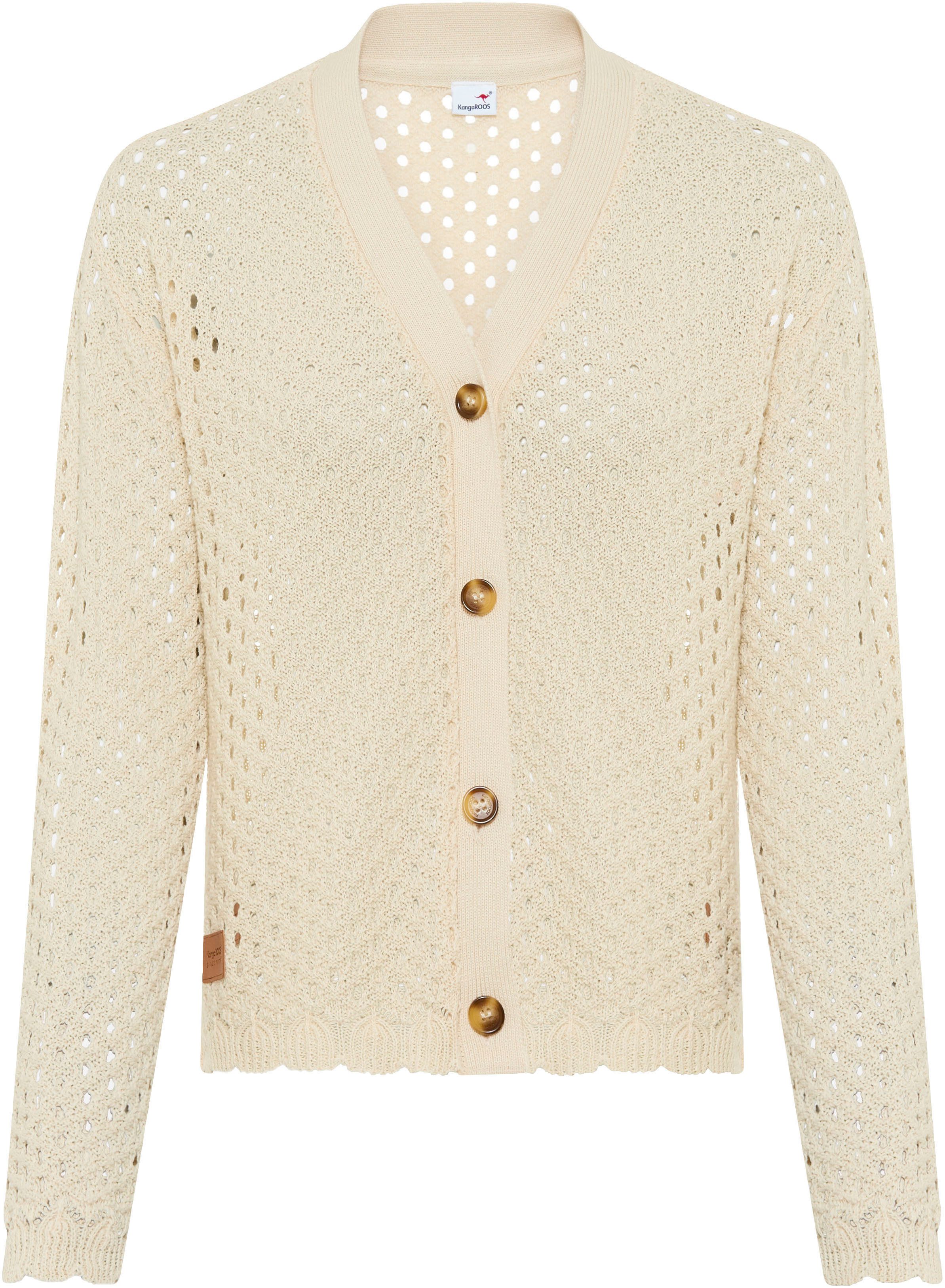 Ajourstrickjacke