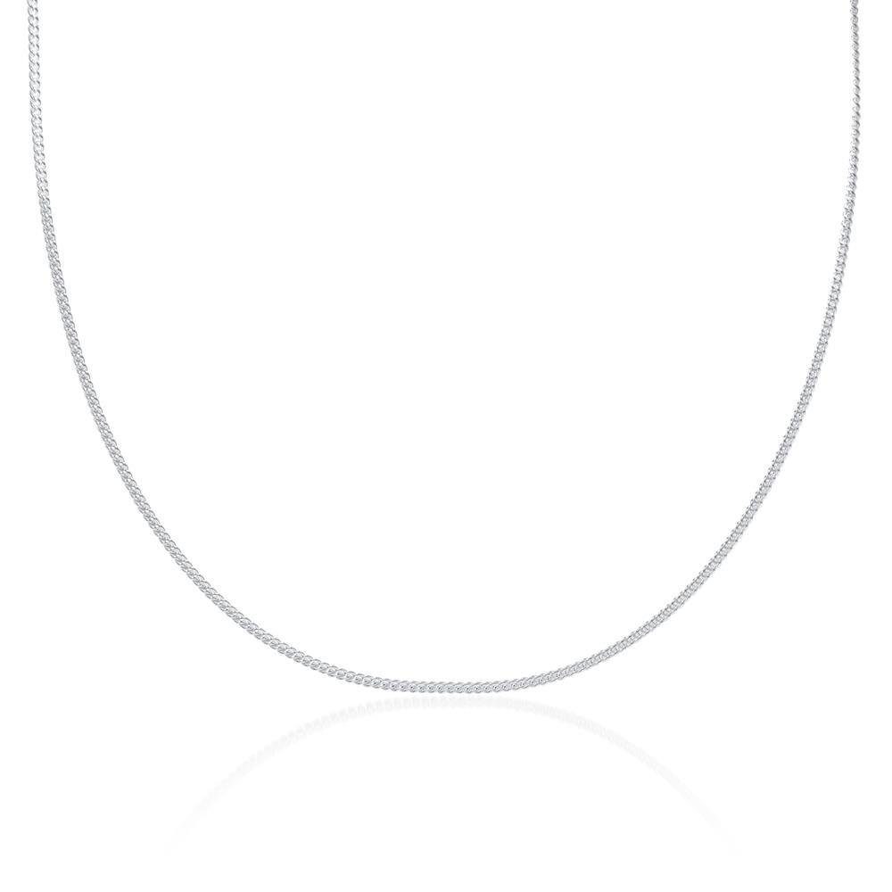 JEWLIX Panzerkette Panzerkette echtes 925er Sterlingsilber-1mm breit Länge wählbar PK0010