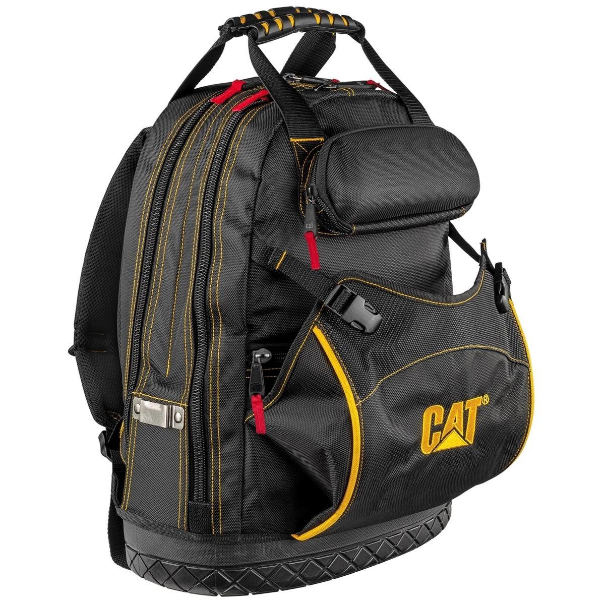 Werkzeug-Rucksack (45cm) CAT CATERPILLA strapazierfähig 18" Professional, und wasserdichter wasserabweisend, langlebig Werkzeugtasche Boden,