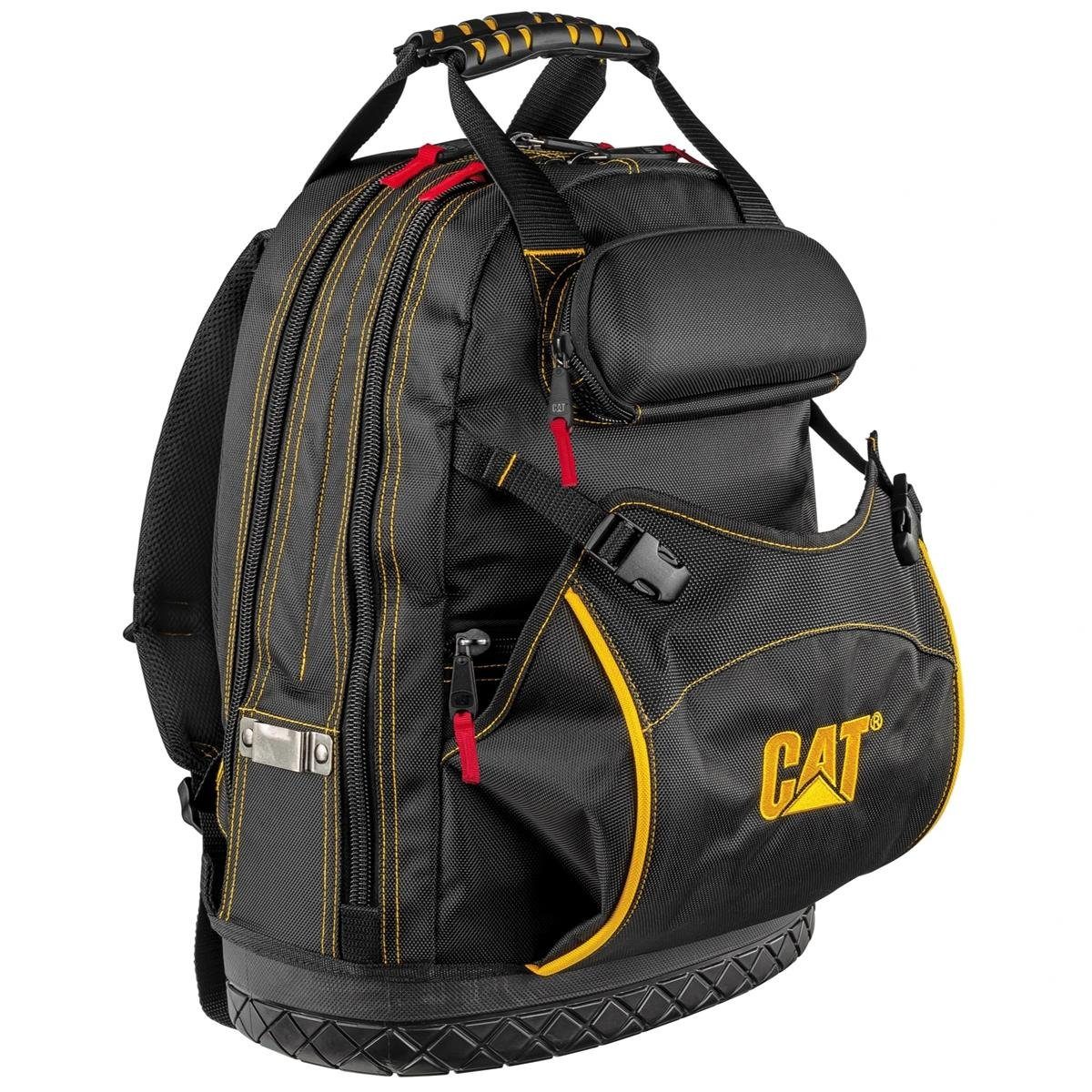 CAT CATERPILLA Werkzeugtasche Werkzeug-Rucksack 18" (45cm) Professional, wasserdichter Boden, wasserabweisend, strapazierfähig und langlebig