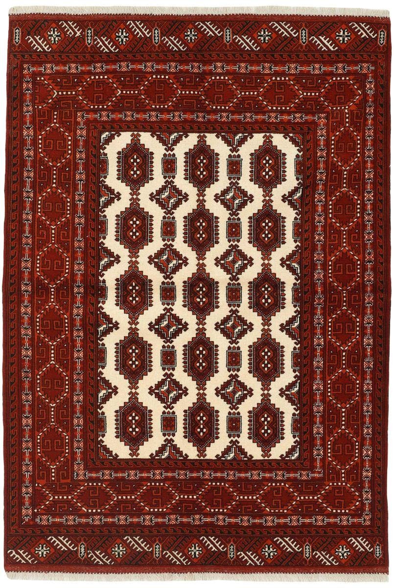 Orientteppich Turkaman 141x199 Handgeknüpfter Orientteppich / Perserteppich, Nain Trading, rechteckig, Höhe: 6 mm