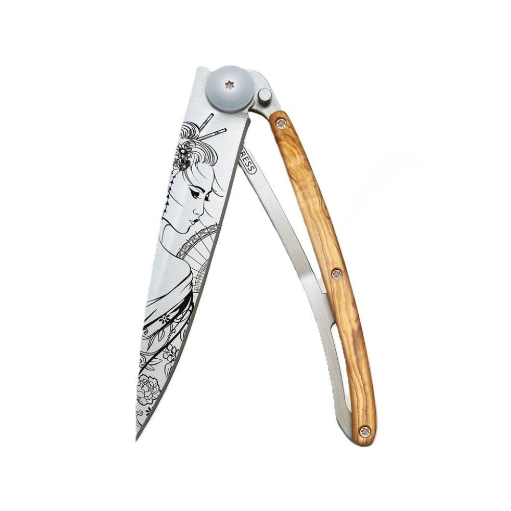 Deejo Taschenmesser - Deejo Taschenmesser - Klappmesser, Geisha Japan Motiv