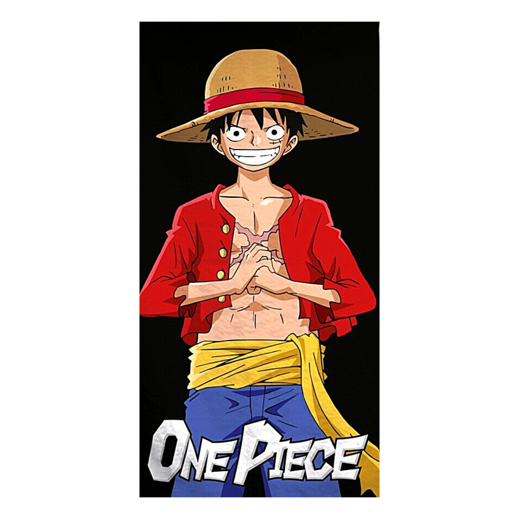 One Piece Anime Badetuch Monkey D. Luffy, Mikrofaser, Strandtuch 70 x 140 c günstig online kaufen