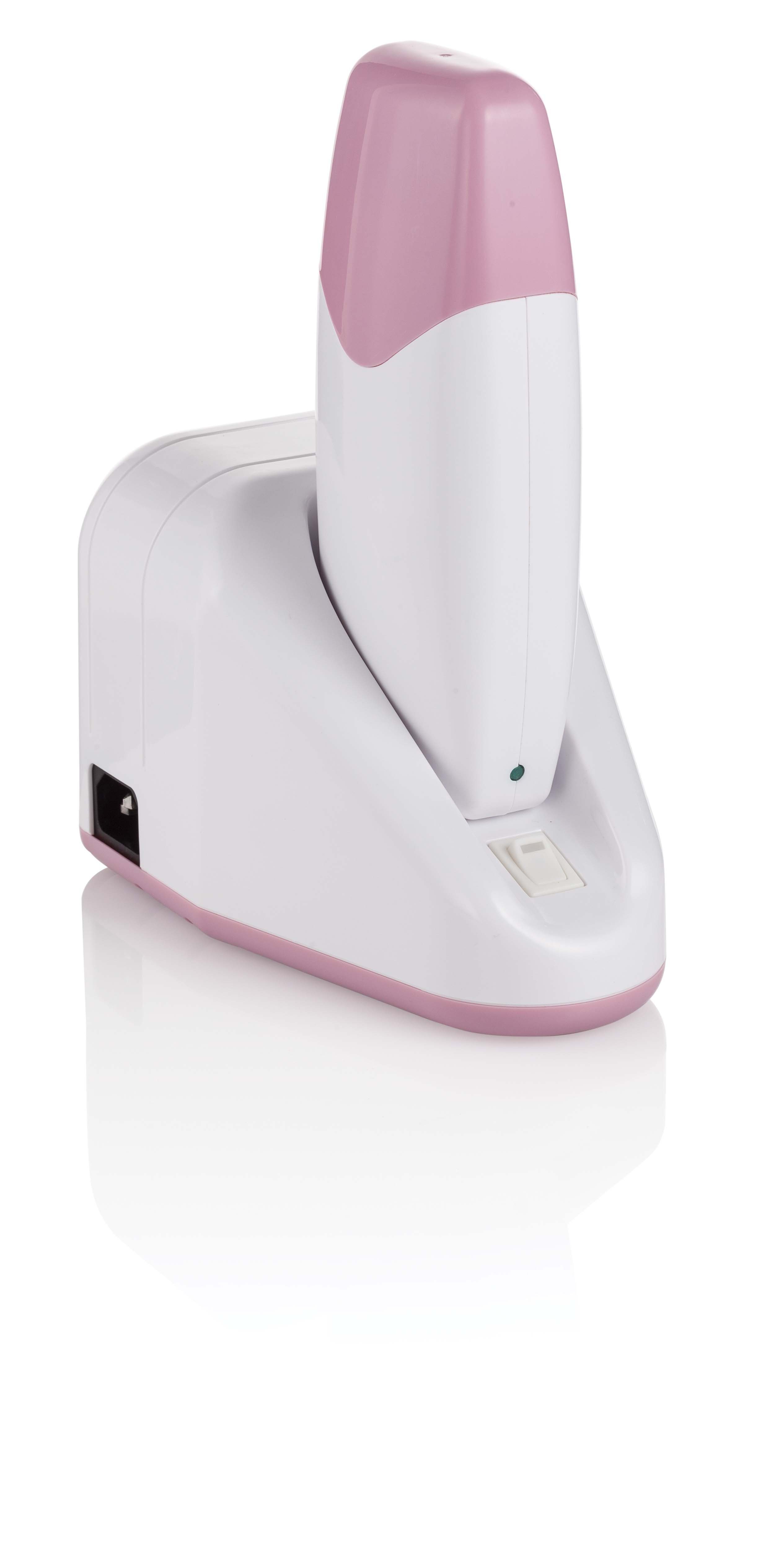 Xanitalia Körperrasierer Kit Rullo Modulare Wachspatronen Erwärmer, Basis mit Handstück, Pink