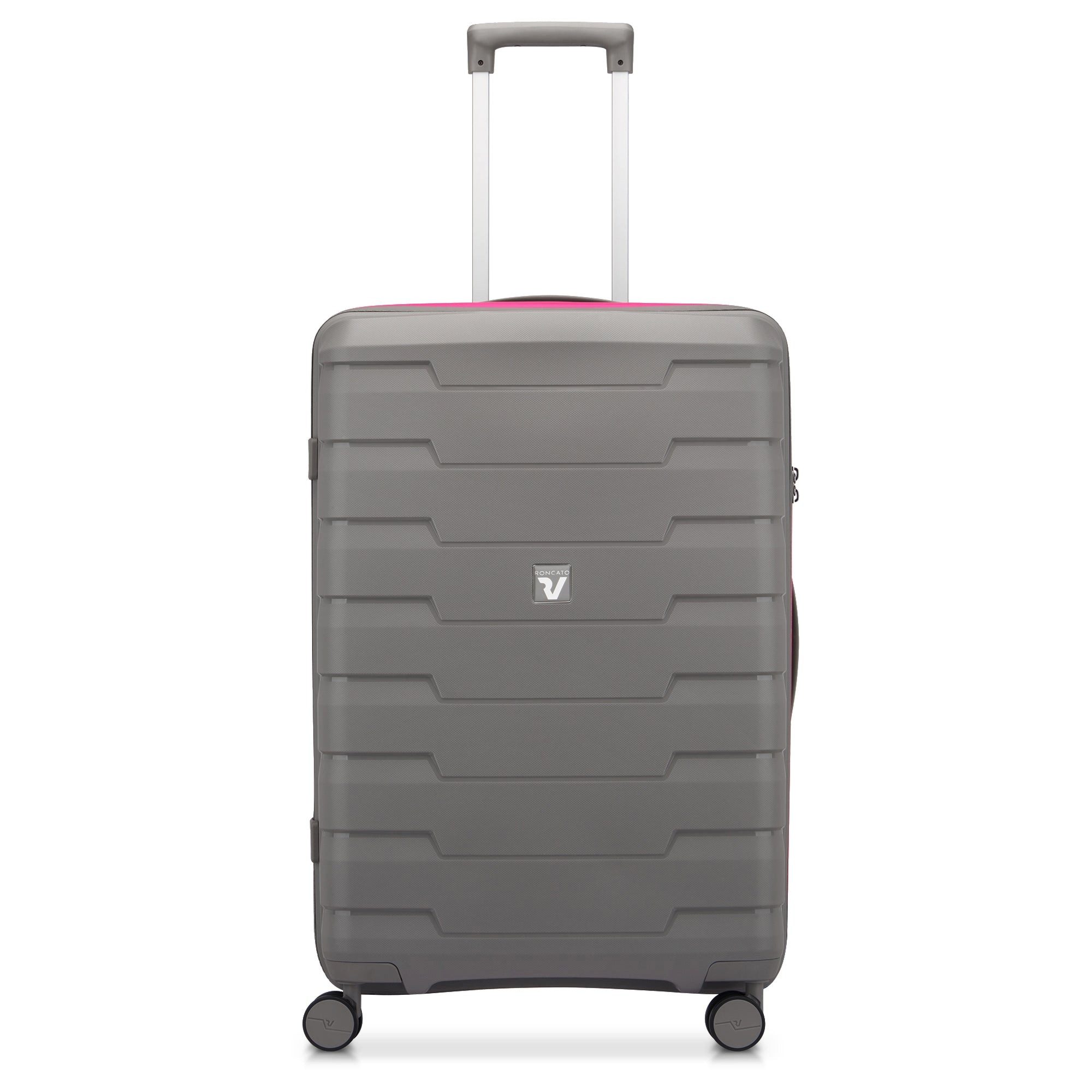 RONCATO Koffer Skyline 2.0 Neon - 4-Rollen-Trolley M 70 cm (grey), 4 Rollen